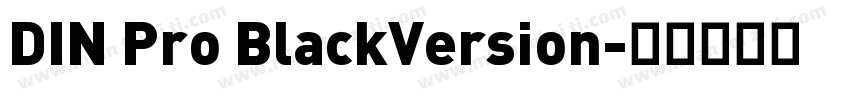 DIN Pro BlackVersion字体转换